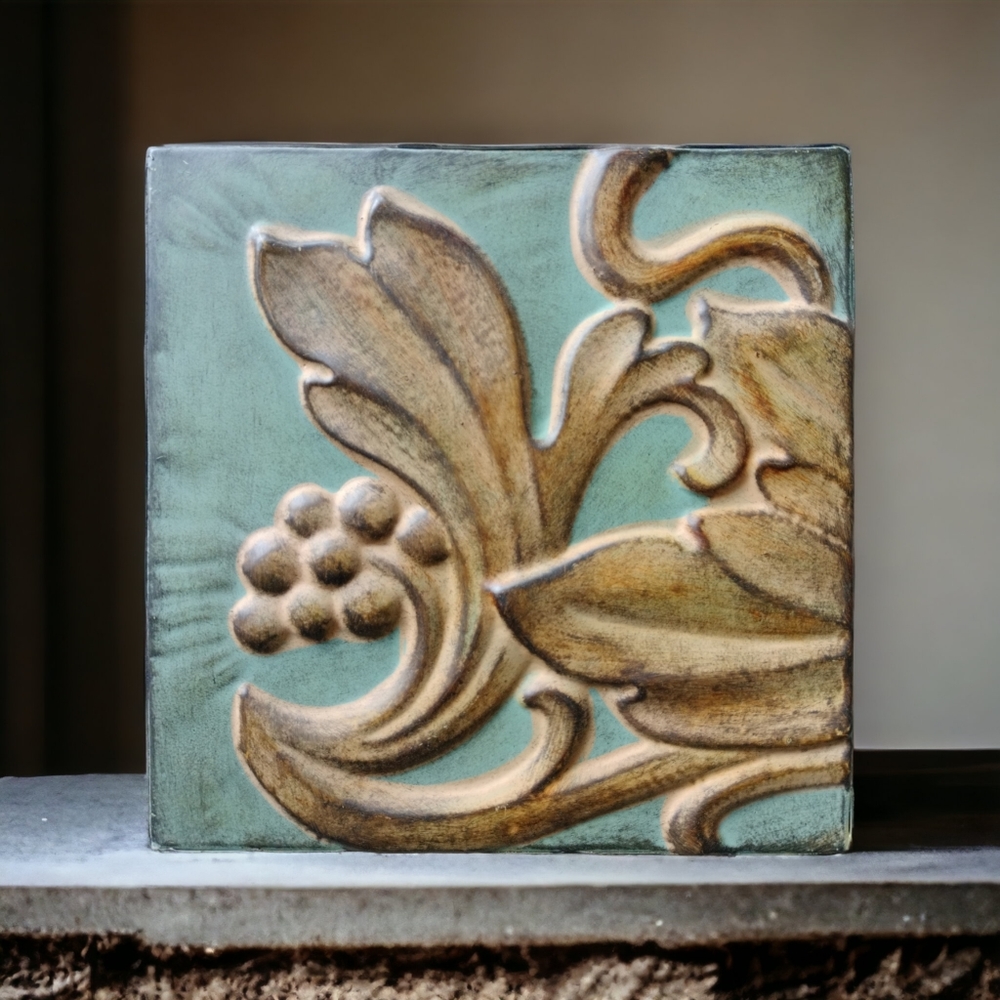 Embossed Floral Wall Decor - Picture 6 of 8